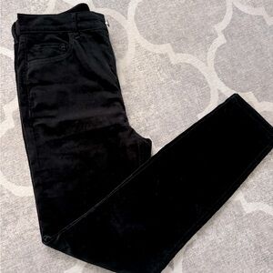 Loft Black Soft Velvet Pants Size 28